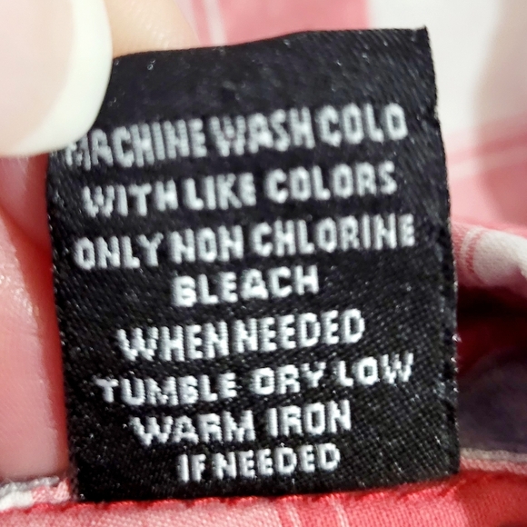 North River Women’s Pearl Snap Western Shirt Medium Pink White Plaid 100% Cotton - Picture 8 of 13